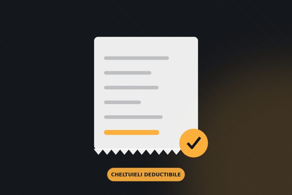 Cheltuieli deductibile PFA — bon fiscal cu bifă de validare
